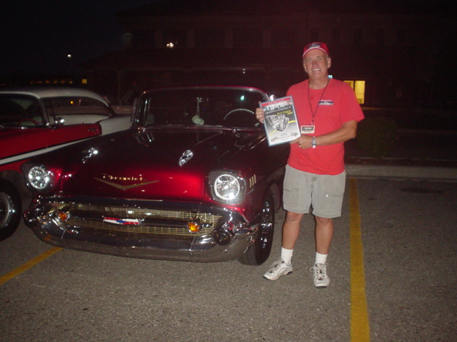 Ken was surprized with the EMS Best Engine award when the winner drove off too early.  Thanks guys, but thats a no no !