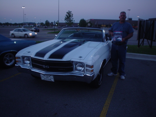 Matt with his winning 71 Chevelle.