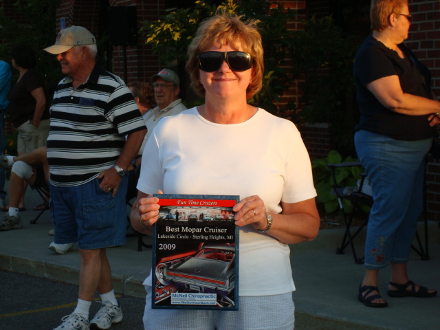 Best Mopar Cruzer goes to Veronica Schmidt