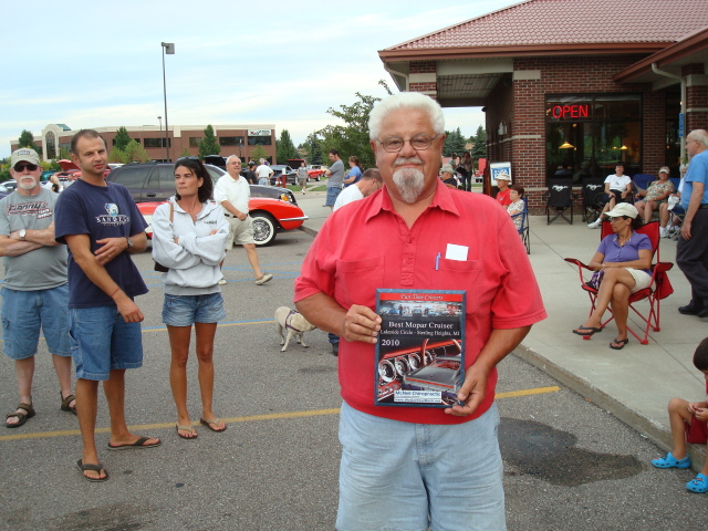 Best Mopar plaque is taken by a smiling Richard Dolland