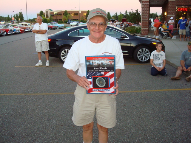Dave Clark wins the Best Wheels award