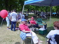 Bob & Mary won a large SS grill at the show...way to go!