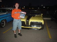 Steve Meray beams over his PC Best Muscle Car award for his beautiful 70 Cougar..
