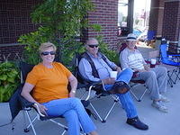 The Sakowski's having fun at the Labor Day cruise-in.