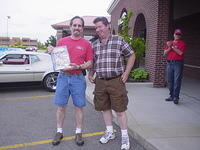 Chuck McLachlen enjoys his YKM BoS plaque.
