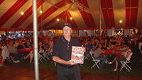 Ken Thomas gets a SISF award for his nice 1955 Thunderbird.