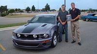 Bob McQueen is very happy about his Best Late Model Cruiser award for his 07 Saleen