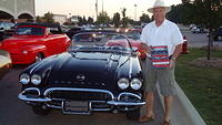 Tom Hopp's beautiful classic Vette  wins the 4 Season's Best Late Model Cruiser award