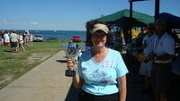 Dorene Smith is all smiles with her award.