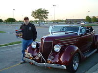 Dan Szlaga wins the YKM BoS for his terrific 1936 Ford Roaster.