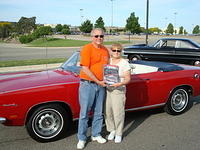 Bill & Janet Mayes win Best Mopar Cruiser - very nice Cuda