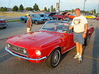 July 12 was a cloudy then sunny cruise-in