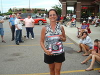 Janet Lang wins the Best Wheels plaque