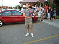 Mike Sobieski gets the Best Wheels award